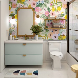 Цветная и яркая ванная комната: как преобразить санузел в Новоцелинном - novocelinnoe.mebel54.com | фото