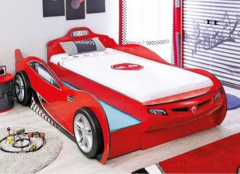 CARBED Кровать-машина Coupe с выдвижной кроватью Red 20.03.1306.00 в Новоцелинном - novocelinnoe.mebel54.com | фото