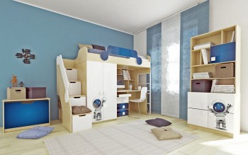 Детская комната Санни (Белый/корпус Клен) в Новоцелинном - novocelinnoe.mebel54.com | фото