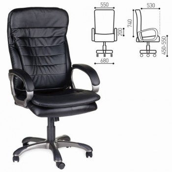 Кресло офисное BRABIX Omega EX-589 (черное) в Новоцелинном - novocelinnoe.mebel54.com | фото