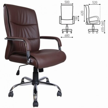 Кресло офисное BRABIX Space EX-508 (коричневый) в Новоцелинном - novocelinnoe.mebel54.com | фото