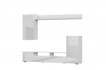 Мебель для гостиной МГС 4 (Белый/Белый глянец) в Новоцелинном - novocelinnoe.mebel54.com | фото