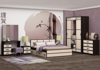 Модульная спальня Сакура в Новоцелинном - novocelinnoe.mebel54.com | фото