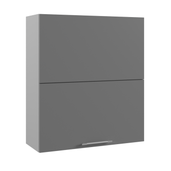 Ройс ВПГПМ 800 Шкаф верхний высокий Blum Aventos HF (Графит софт/корпус Серый) в Новоцелинном - novocelinnoe.mebel54.com | фото